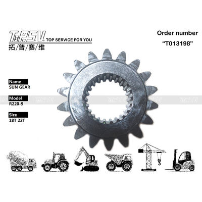 Zwarte R220-9 Graafmachine Swing 1Stage Final Drive Gear Steel 39Q6-12320