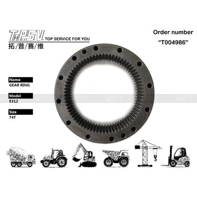 Langdurige E312 graafmachine Swing Inner Gear Ring Tear Resistance 7I-7676
