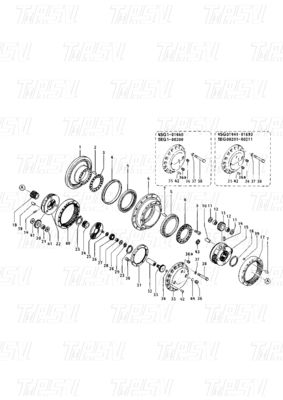 096-4315 096-6334 099-3665 E200B Graafmachine Reisdrive Catalogus Motoronderdelen voor verschillende modellen