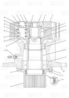 Zwarte Bolt-on 148-4644 523-0553 E320C Graafmachine Swing Drive Catalogus voor machines Werkplaatsen Hydraulische aandrijving