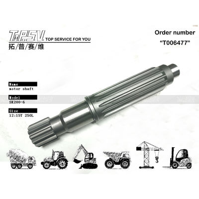 YN15V00017S009 SK200-6 Excavator Travel Motor Shaft voor excavatormachines