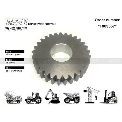 Installatie Gear Meshing DH220-5 Excavator Swing 1 Stage Planet Gear Motor Steel Construction