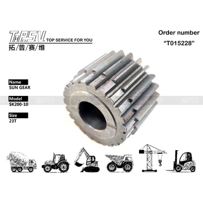 SK200-10 Graafmachine Zwenk 2-Traps Zonnewielmotor en Planetaire Reductie