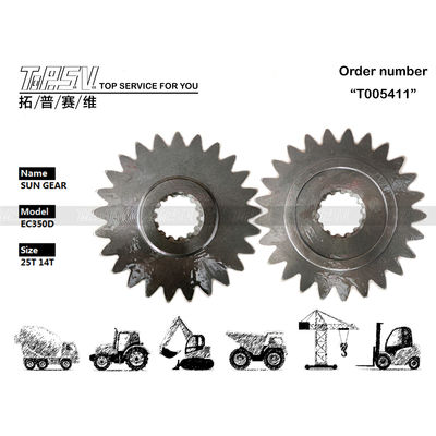 VOE14570934 Tandwielolie Onderhoud EC290D Graafmachine Zonne-tandwiel Gebruikt in Graafmachine Materieel met en Zwarte Kleur