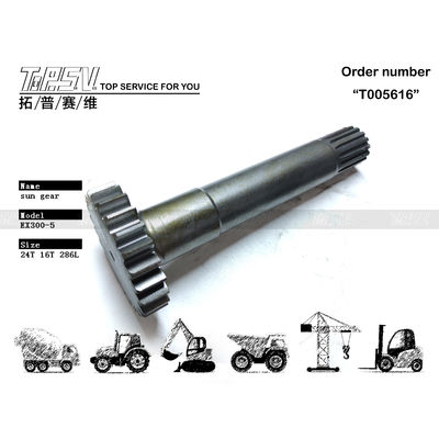 2038915 Zwart EX300-5 Excavator Travel 1 Stage Sun Gear met hoge duurzaamheid en kleur