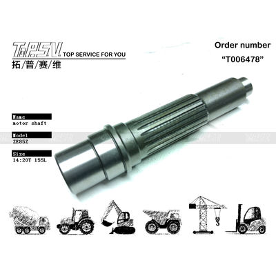 Op maat gemaakte ZE85E graafmachine reismotor schacht tandwielpomp voor machines reparatieshops in staalmateriaal