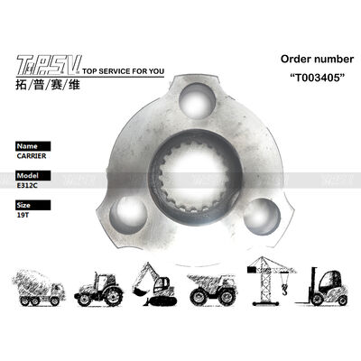 191-2599 Steel Heavy Duty E312C Excavator Swing 1 Stage Carrier Gebouwd om te weerstaan aan energie-mijnbouwomstandigheden die een sterke structurele ondersteuning en werking bieden