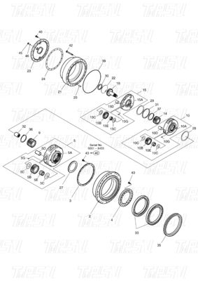 404-00098C 170402-00009 REISEN GEBRUIKEN VOOR DOOSAN CATALOG DX300 SOLAR300-5/7