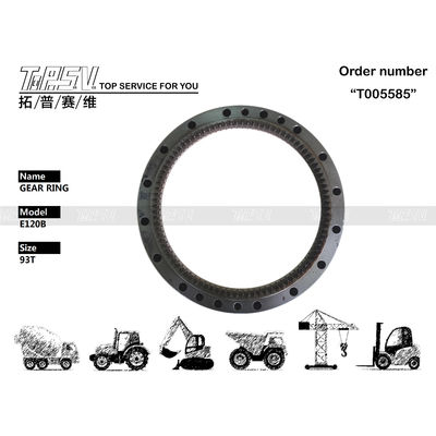 099-0206 Graafmachine Swing Ring Gear Gemakkelijk te installeren Voor Caterpillar E120B 93T