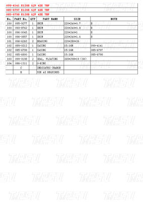 E120B Catalogus 099-4141 Zware stalen graafmachine eind aandrijving motor