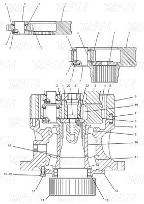Catalogus Bolt-on Design Excavator Swing Drive Parts voor CATERPILLAR Excavator Merken en Modellen 114-8226 E312-A