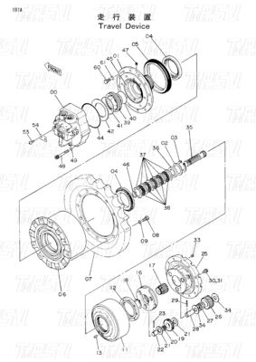 EX60-1 9069295 Aanpasbare graafmachine met eindaandrijving Reducer Catalog