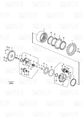 VOE14575732 Stalen graafmachine reiskabine voor Volvo Catalogus EC240B