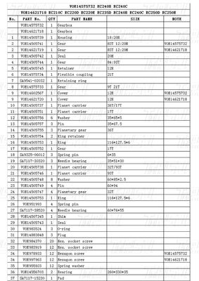 VOE14575732 Stalen graafmachine reiskabine voor Volvo Catalogus EC240B