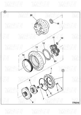 Excavator Final Drive Gearbox Catalog For Hydraulic Travel Motor Drive JS220 20/925318 De volgende categorieën is bedoeld: