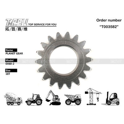 EX60-3 Swing 1Stage Excavator Planetary Gear met warmtebehandeling 3051679