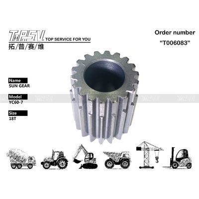 SK55 Excavator Travel 2Stage Custom Final Drive Gears voor gemakkelijke machineinstallatie