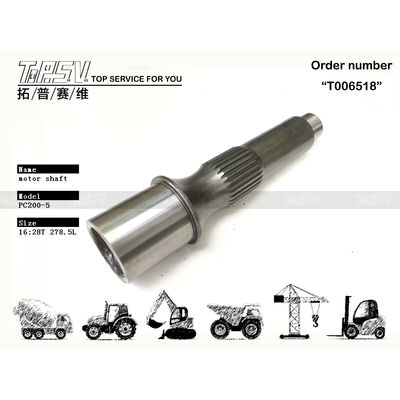 PC200-5 Excavator Travel Motor Shaft voor zware machines 708-8H-12110