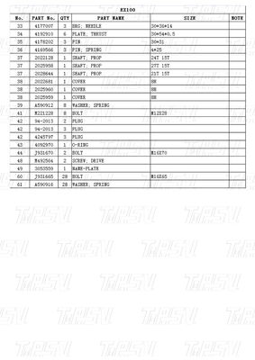 9065934 9080068 9096481 Graafmachines Reisaandrijvingen Catalogus Hydraulische reismotoren EX100