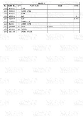 9111265 Heavy Duty EX120-2 Graafmachine Swing Drive Catalogus Systeem Hydraulische motor
