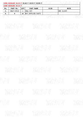 Bolt op 31N6-40041BG 31N6-40042BG R110M-7 Excavator Travel Drive Catalog met planetaire reducer