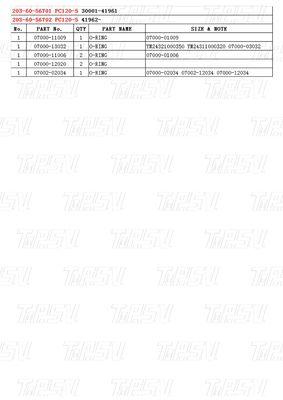 Hydraulische graafmachine Swing Travel Drive Catalog Gears