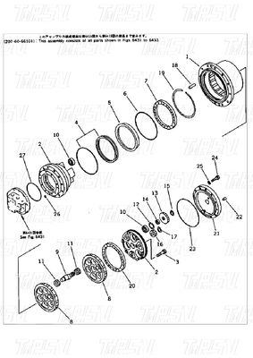 Hydraulische graafmachine Swing Travel Drive Catalog Gears