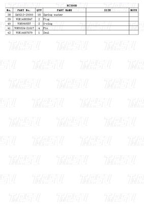 Hydraulische schommelmotor Reismotor Voer VOE14667677 EC300D Graafmachine Eind aandrijving Catalogus Onderdelen voor prestaties