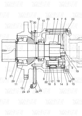 Aangepaste kleuren Ja YN32W00022F2 SK210-8 Graafmachine Swing Drive Catalogus voor machinewerkplaatsen