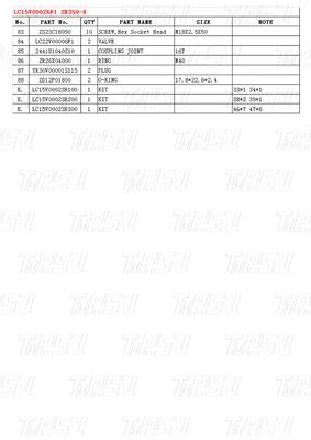Zwarte kleur LC15V00026F1 SK350-8 Excavator Final Drive Catalogue Parts for Performance