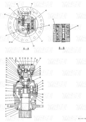 Premium graafmachine swingdrive motor met geüpgraded planetaire reducer