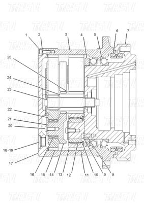 Custom Bolt On Hydraulic Swing Motor Travel Motor Drive Catalogus voor graafmachinesystemen