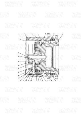 Bolt op installatie 136-2850 E315B Graafmachine Reis aandrijving Catalogus motor met planetaire reducer