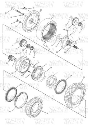 Betrouwbare 350-0452 E315D Graafmachine Reis aandrijving Catalogus Motoronderdelen Graafmachine Swing Reducer