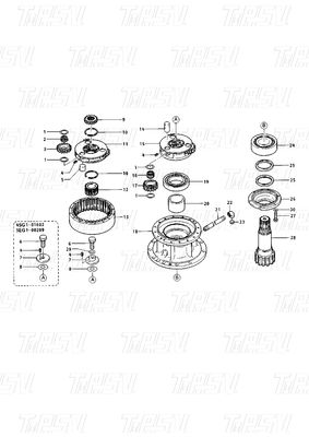 Zwart staal op maat 096-4329 5I-5393 5I-5394 096-5898 5I-5492 099-4137 E200B Catalogus van graafmachines