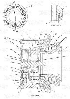 Zwarte Hydraulische 191-3234 E320B Graafmachine Reis aandrijving Catalogus Motor Voor reparatie van zware apparatuur