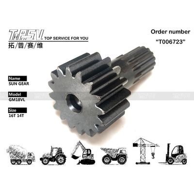 TZ263B1006-01 Zwart GM18VL Graafmachine Reis Zonne-aangedreven beeld met hydraulische motor in zwarte kleur