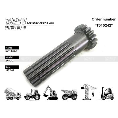 2031498 Eenvoudige installatie EX60-2 Excavator Travel 1 Stage Sun Gear For Energy Mining Excavator Transmission System