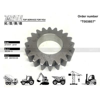 YN32W01002P1 Reduced Rotary Gear SK200-5 Excavator Swing 1 Stage Planetary Gear met rond ontwerp en verzegelde transportzak verpakking
