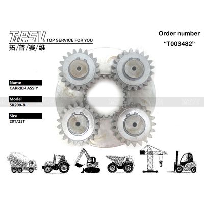 Planetary Reducer Heavy Duty SK200-8 Excavator Swing 1 Stage Carrier ASSY voor zware bouwwerkzaamheden