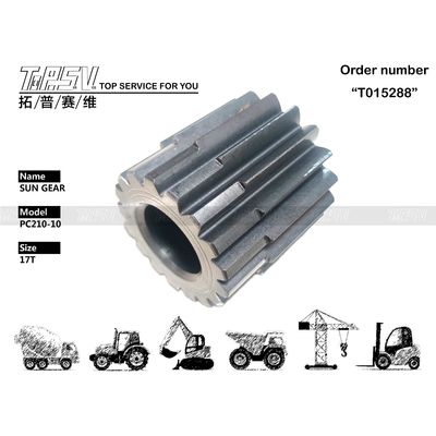 Oorsprong PC210-10 Excavator Travel 2 Stage Sun Gear voor gebruikte excavatormachines Gebruikt