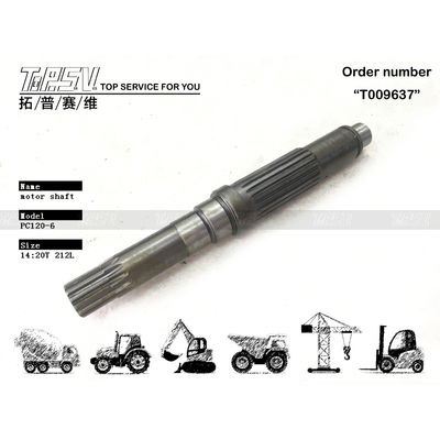 TZ263B2002-01 PC120-6 Excavator Travel Motor Shaft Steel Tear Resistance