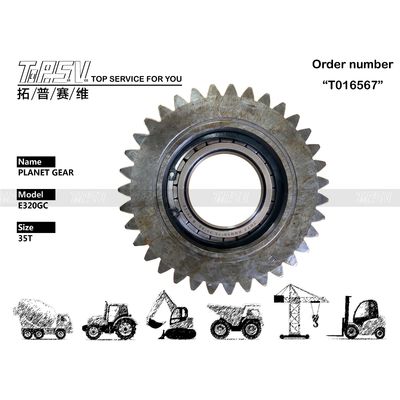 569-4287+569-4293 Bekijk beeldtandnummer opgenomen E320GC Excavator Travel 2 Stage Planet Gear Reducer versnellingsonderdelen met planetaire reducer