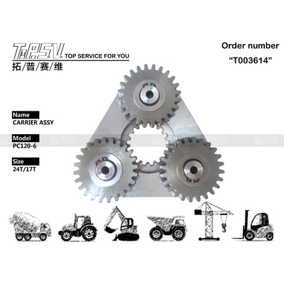 Energie-winning Zware Duty PC120-6 Graafmachine Zwenk 1 Fase Carrier Assy Bekijk Afbeelding voor Optimale Prestaties