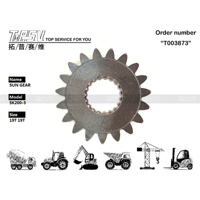 YN32W01007P1 High Precision SK200-5 Excavator Swing 1 Stage Sun Gear voor zware excavatormachines