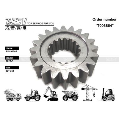 XKAQ-00010 High Precision R220-5 Excavator Swing 1 Stage Sun Gear Motor Parts in Dealed Bag voor Transport Packaging