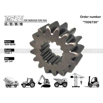Hoge duurzaamheid PC60-7 graafmachine reis zonne-tandwiel met beschikbaarheid en hydraulische motoraandrijving