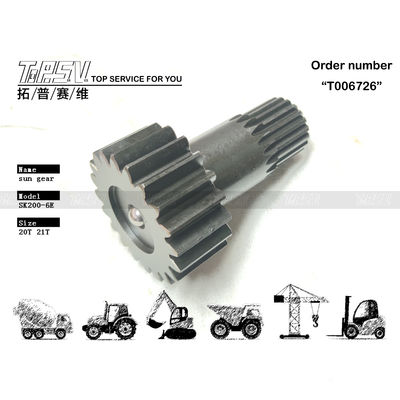 Verpakking voor transport SK200-6E Excavator Travel Sun Gear voor verschillende Excavatormodellen en transmissie-systeem