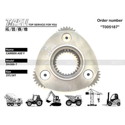 K1003027 Planetary Gear Set Steel DX300 Excavator Spare Parts Stabiele werking