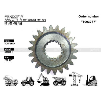 Good price 404-00066 DH150-7 Graafmachine Swing 1 Stage Sun Gear Staal In Transmissie online